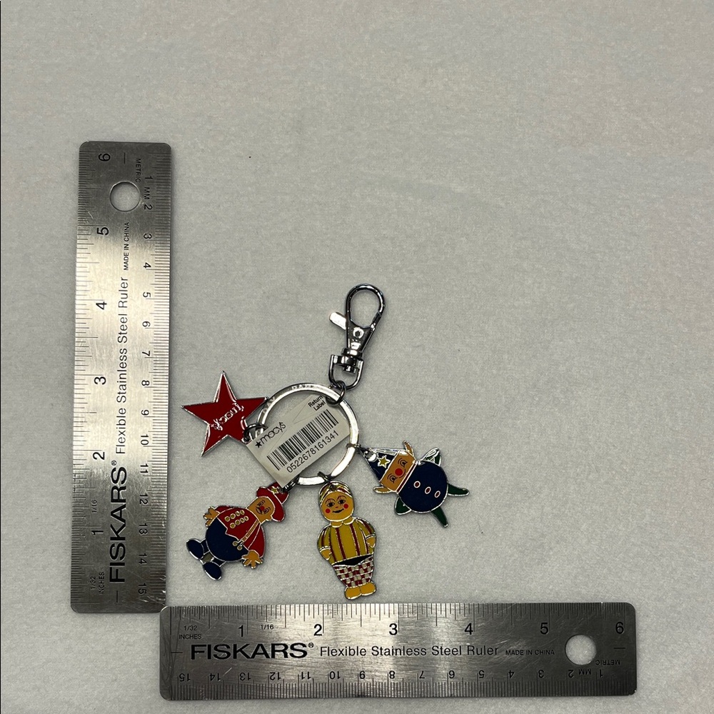 Macy's Thanksgiving ParadWhimsical Character Keychain with Red, Yellow, and Blue